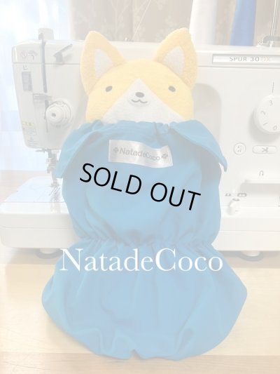 画像2: ターコイズくまさん★コーギー撥水耳付きスヌード