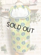 きみどり木と果物（襟のテープきみどり）◆コーギーレインコート