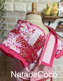 他の写真1: 赤桜川文様◆コーギーお振袖 、晴れ着