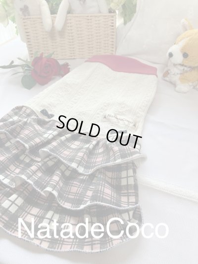 画像3: アランニット、ピンクチェック◆3段フリフリワンピどれす◆ワンピース