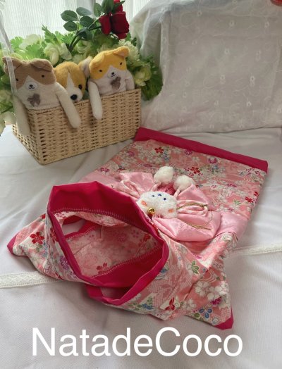 画像5: 淡い桃色さくら◆コーギーお振袖 、晴れ着