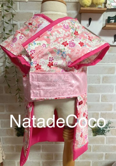 画像3: 淡い桃色さくら◆コーギーお振袖 、晴れ着