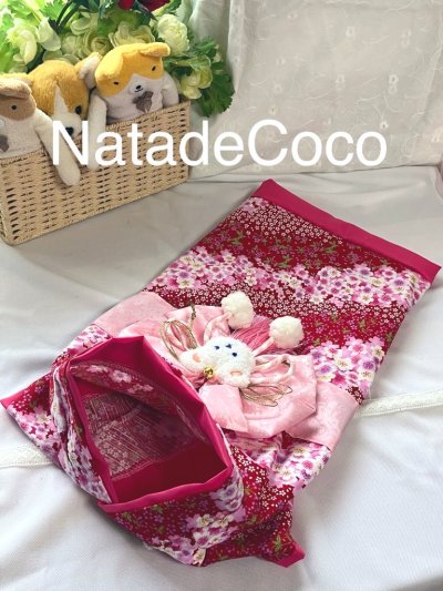 画像4: 赤桜川文様◆コーギーお振袖 、晴れ着