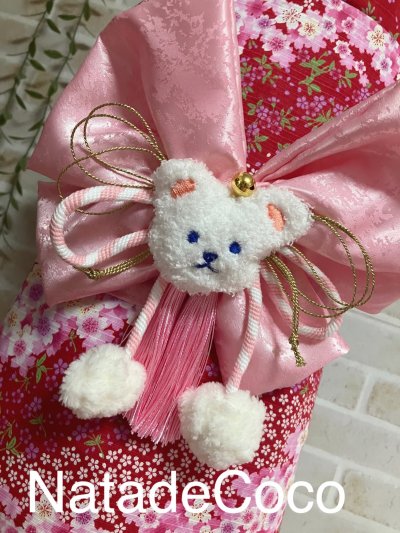 画像2: 赤桜川文様◆コーギーお振袖 、晴れ着