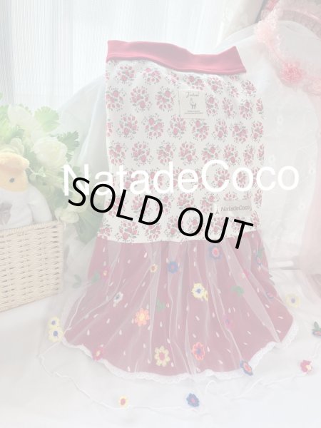 画像3: お花のシフォンチュール◆ワンピース (3)