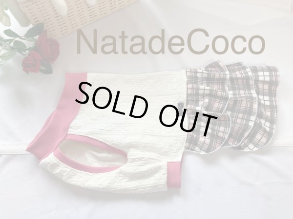 画像5: アランニット、ピンクチェック◆3段フリフリワンピどれす◆ワンピース (5)