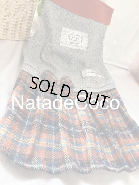 画像4: JK気分で◆アランニットとオレンジプリーツワンピース (4)