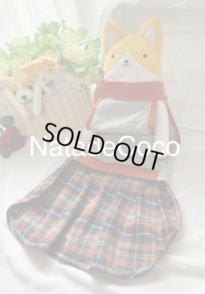 画像6: JK気分で◆アランニットとオレンジプリーツワンピース (6)